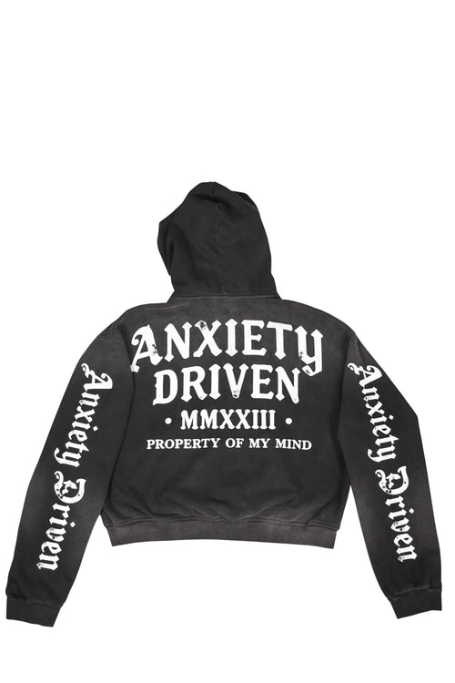 Signature Cropped Zip Hoodie